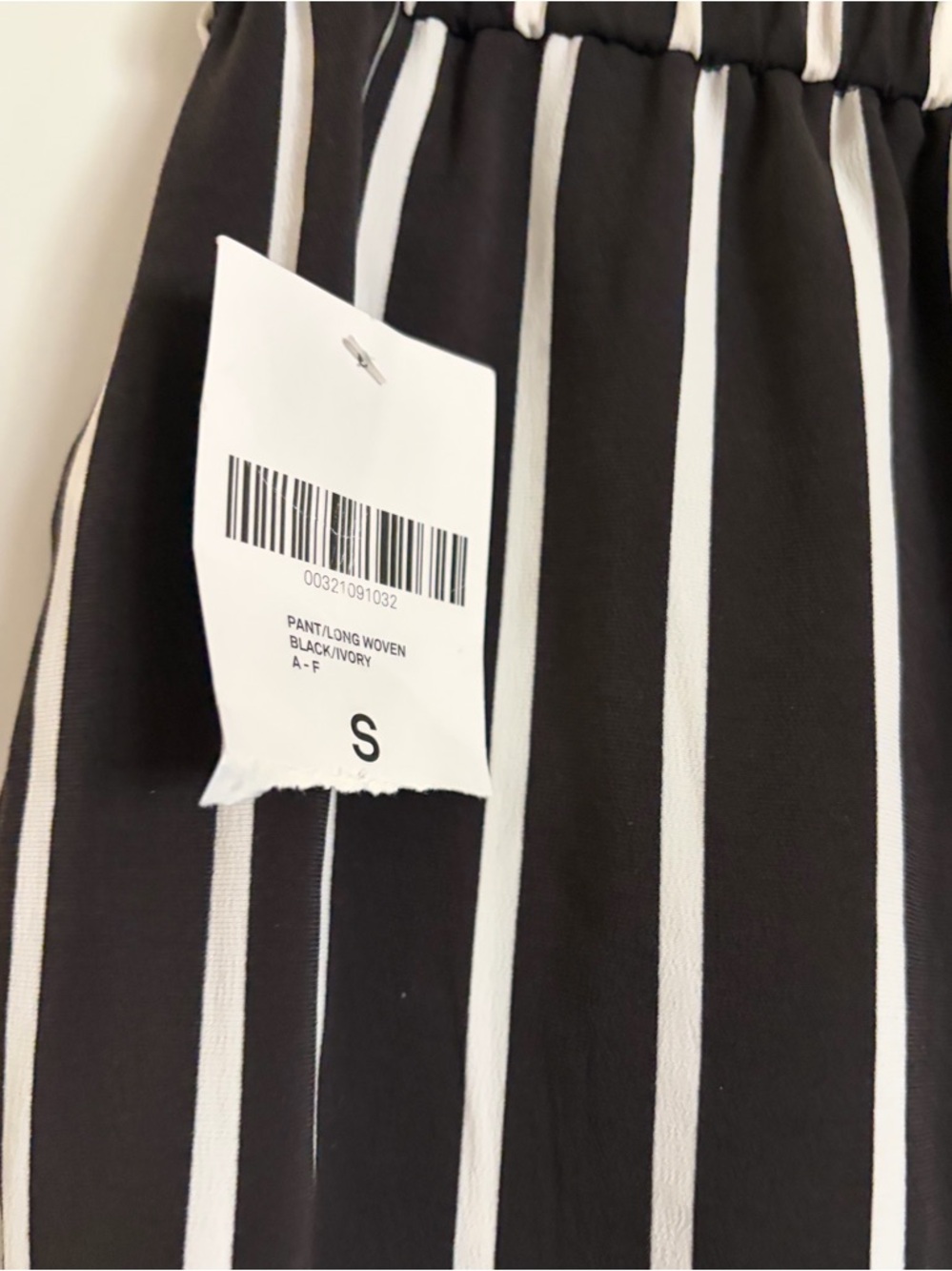 FINAL PRICE! Forever 21 Wide Leg Striped Pants High Waist Adjustable Small NWT - Picture 8 of 11